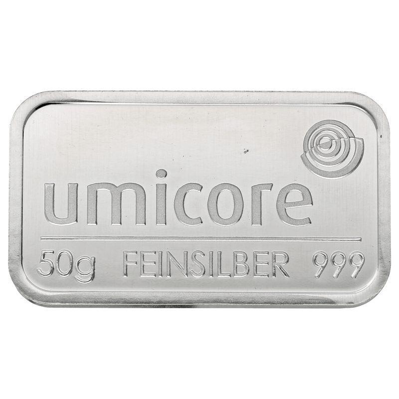 50 g Silberbarren Umicore